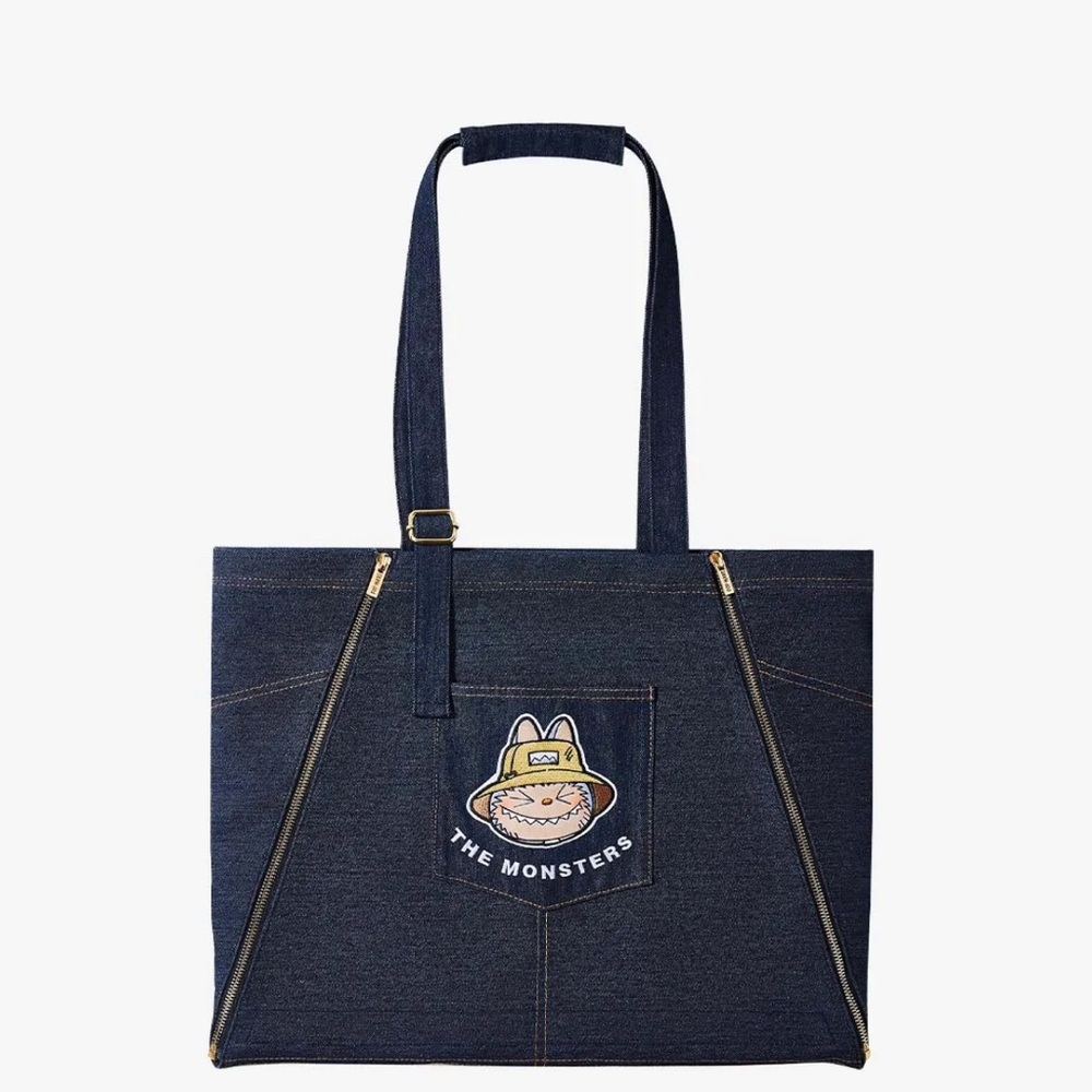 THE MONSTERS FALL IN WILD SERIES-Denim Apron Bag